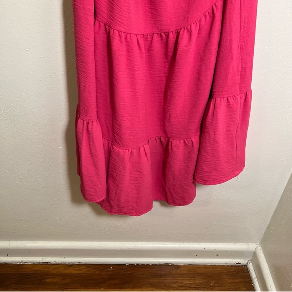 Ee:some One Shoulder Swing Dress Pink M - Picture 5 of 12
